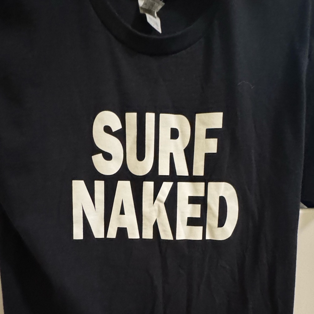 Black 'Surf Naked' T-Shirt